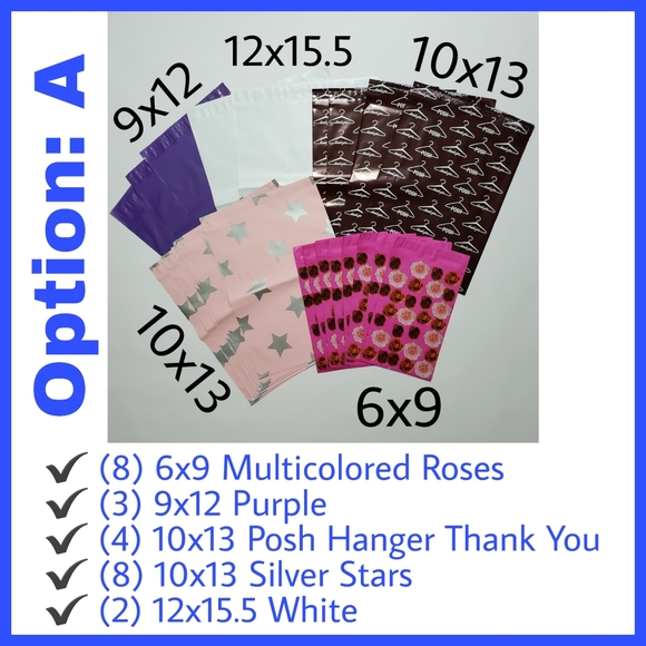 50 Polymailers Choose Your Bundles Posh Hanger - Picture 2 of 10